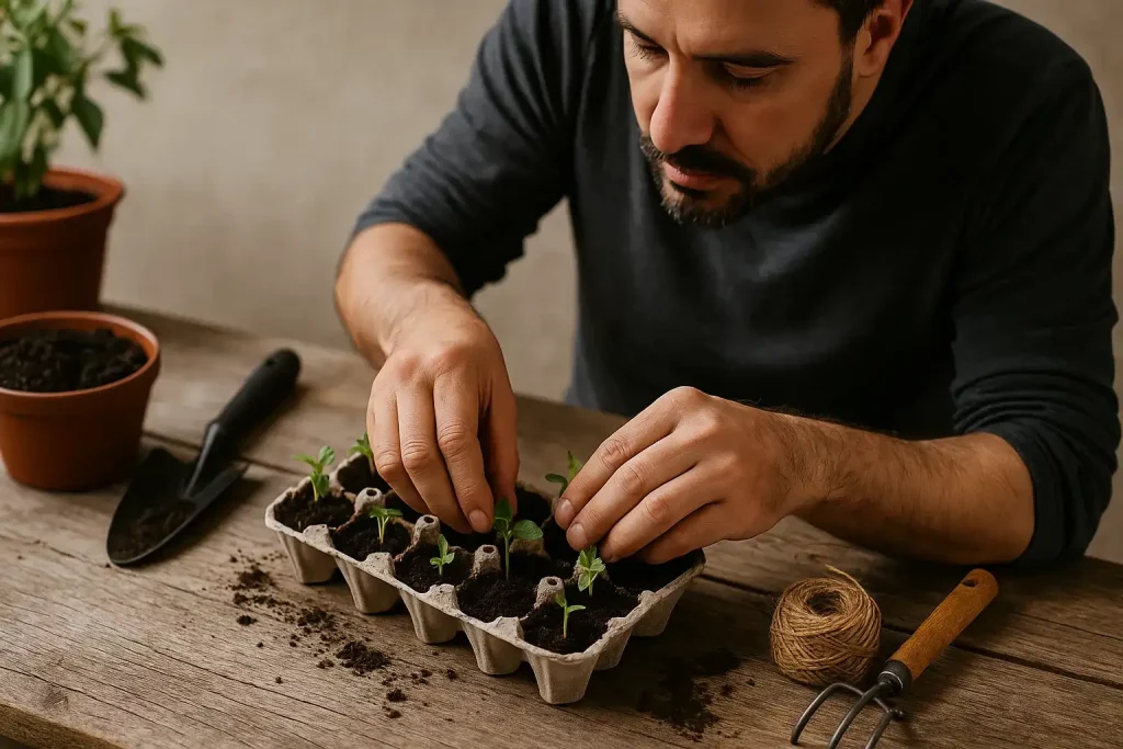 Jardineiros revelam como a bandeja de ovos ajuda a germinar sementes mais rápido