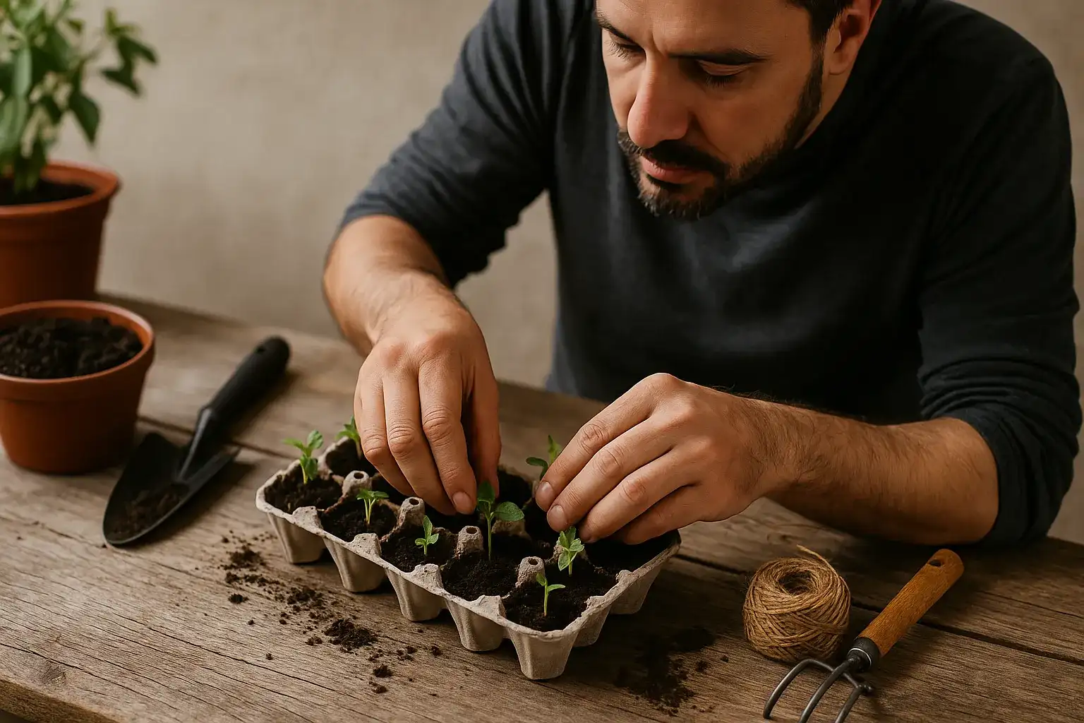 Jardineiros revelam como a bandeja de ovos ajuda a germinar sementes mais rápido
