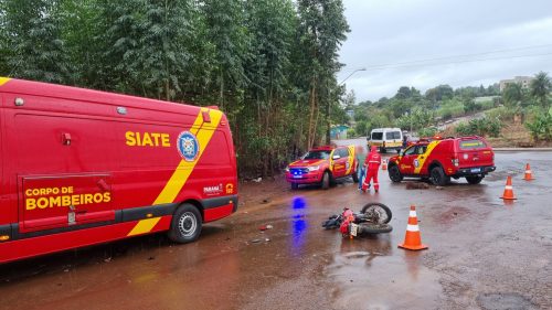 Motociclista sofre ferimentos graves na cabeça em acidente no Lago Azul