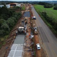 Imagem referente a Duplicação em concreto da PRC-466 em Guarapuava chega a 24,28% de execução