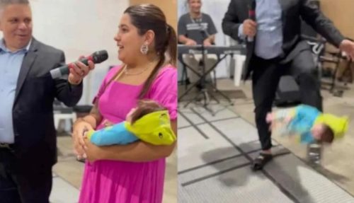 Pastor chuta Bebê Reborn durante culto e caso repercute nas redes