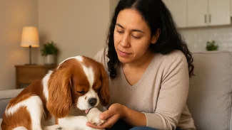 O que significa quando seu cachorro está lambendo muito as patas