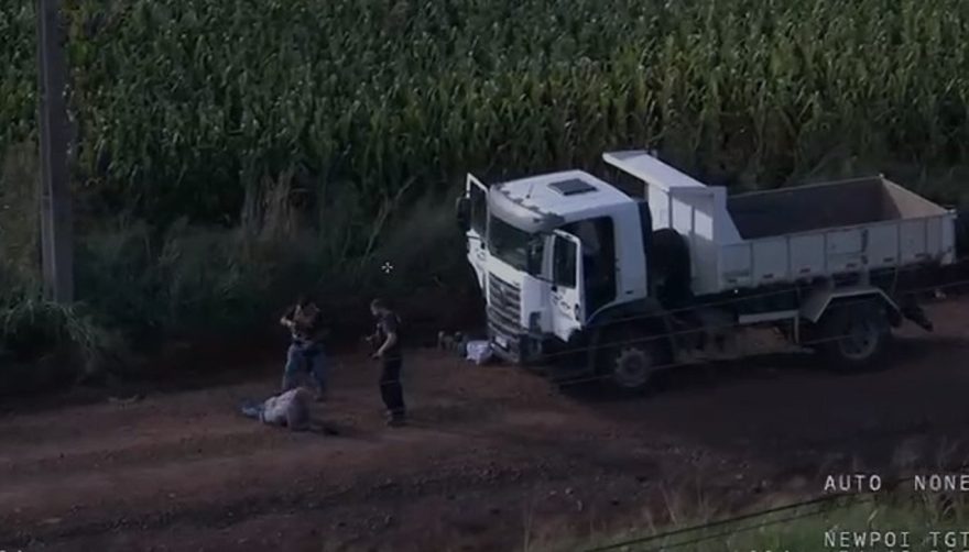Falcão 13 em ação: Caminhão furtado é interceptado e condutor ferido após resistir à prisão