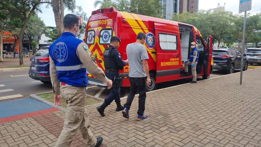 Guarda Municipal e Siate são mobilizados após homem ser vítima de agressão no Centro de Cascavel
