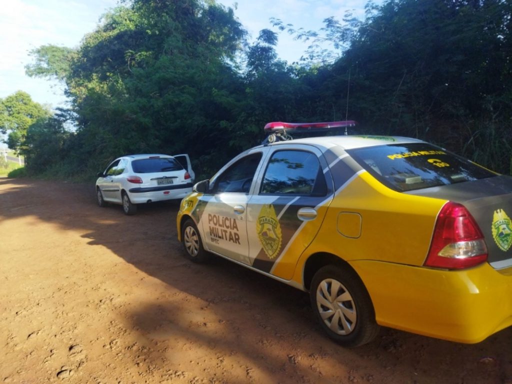 Assalto violento em Medianeira: PM recupera veículo e intensifica busca por suspeitos