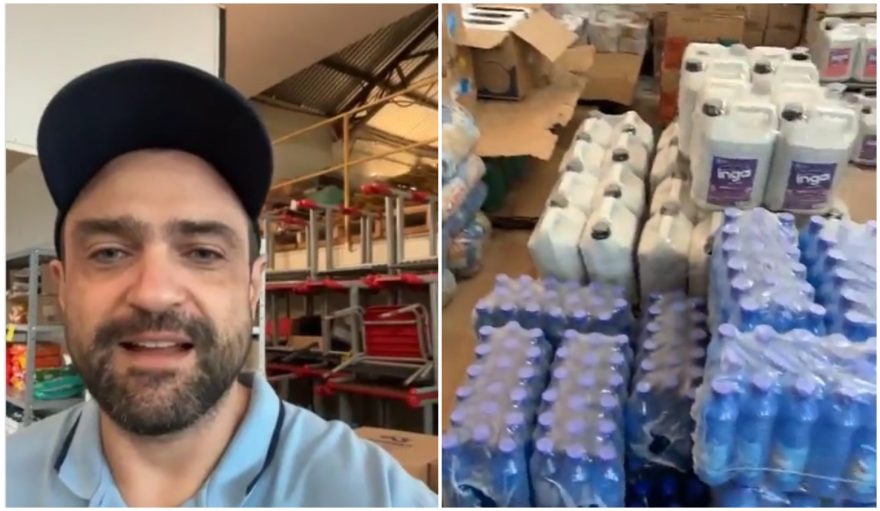 Prefeito de Corbélia refuta alegações de falta de merenda em transmissão ao vivo