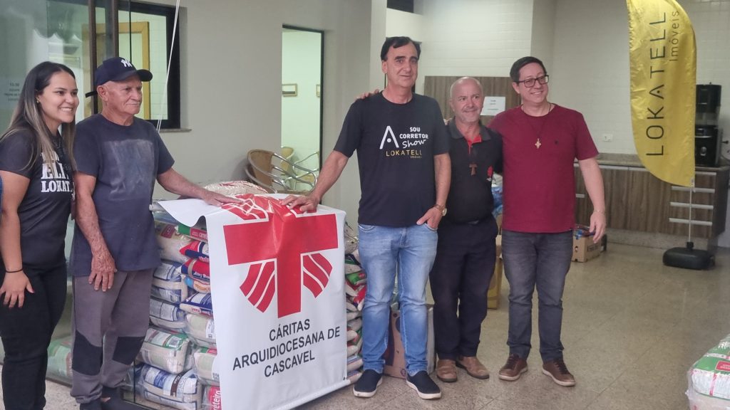Solidariedade: Imobiliária arrecada quase 5 toneladas de alimentos para doar a entidades de Cascavel