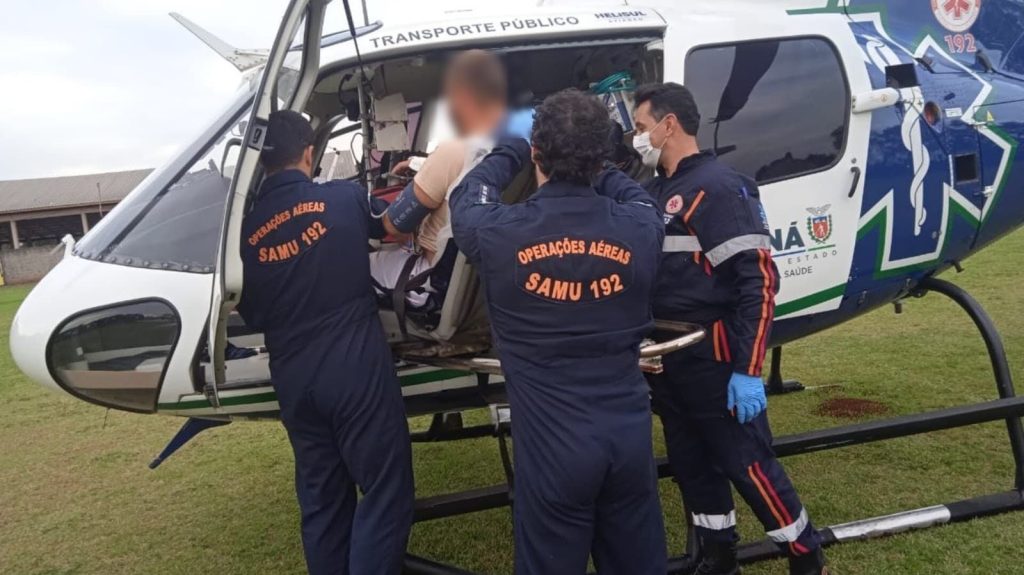 Com insuficiência cardíaca, jovem de Três Barras é trazido às pressas para Cascavel via aeromédico