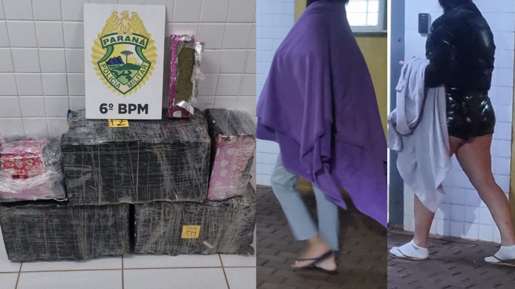 UPS Santa Cruz frustra tráfico de 116 kg de maconha para SC e detém duas jovens em Cascavel