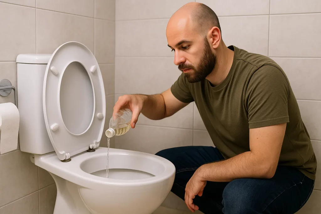 Vinagre no vaso sanitário: o truque que limpa da noite para manhã sem esfregar
