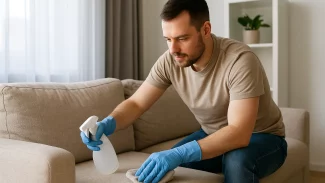 Como limpar sofá com mistura caseira de detergente e vinagre