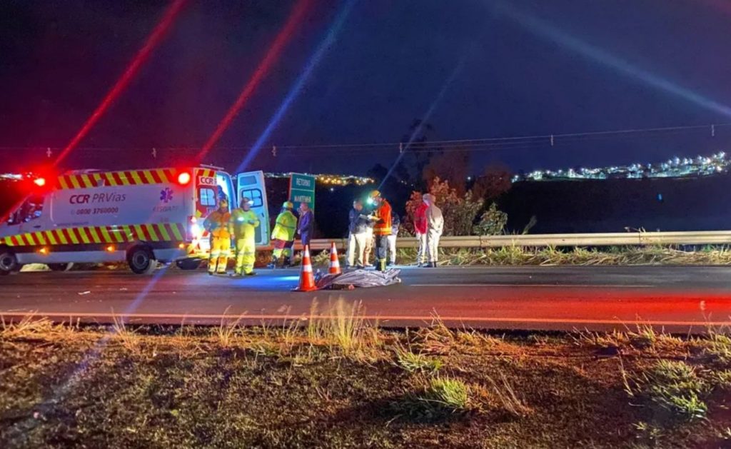 Trabalhador morre atropelado enquanto atravessava rodovia no Paraná