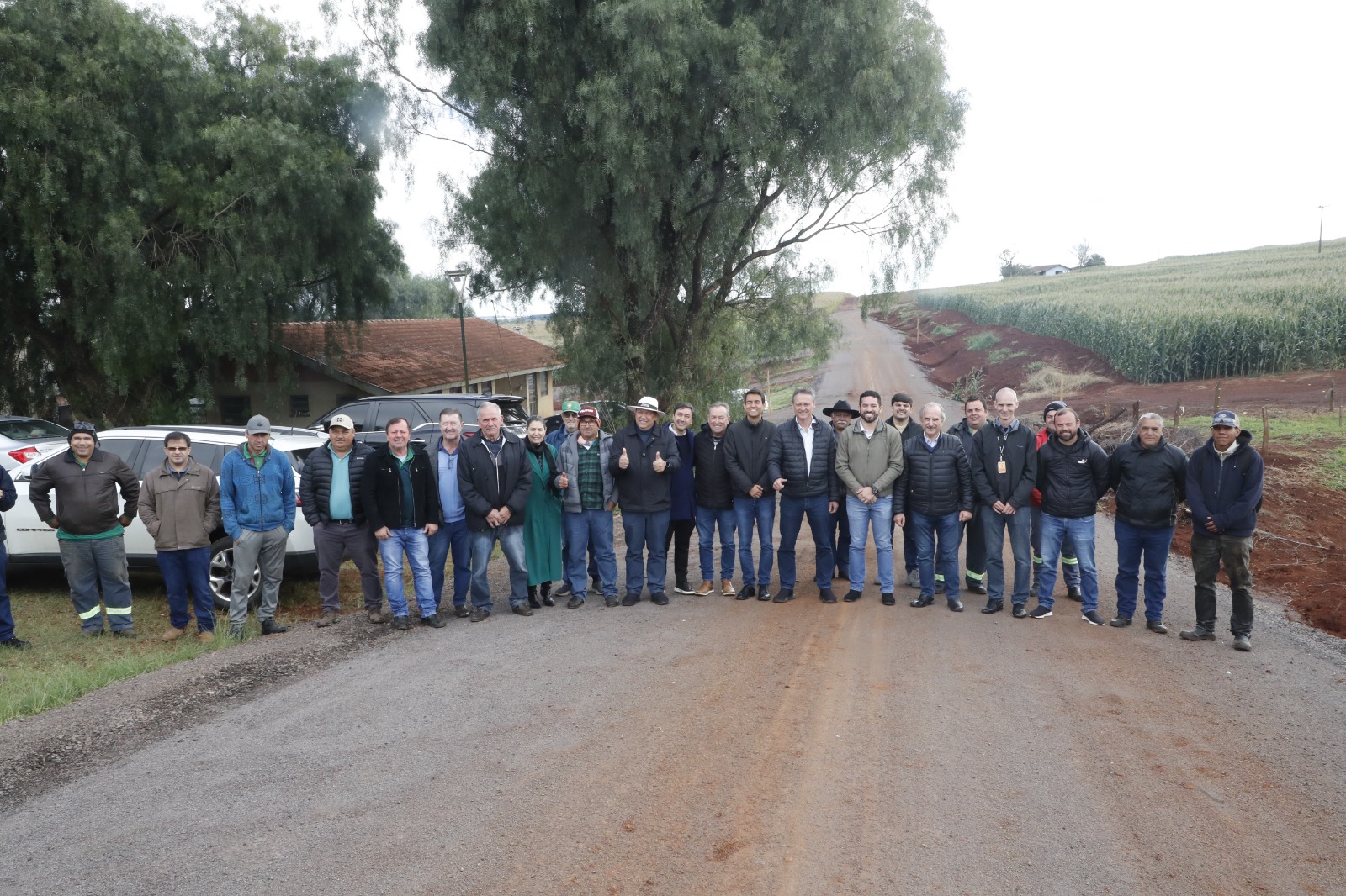 Prefeitura garante mais estrutura na área rural com entrega de pavimentação na comunidade Nossa Senhora da Salete