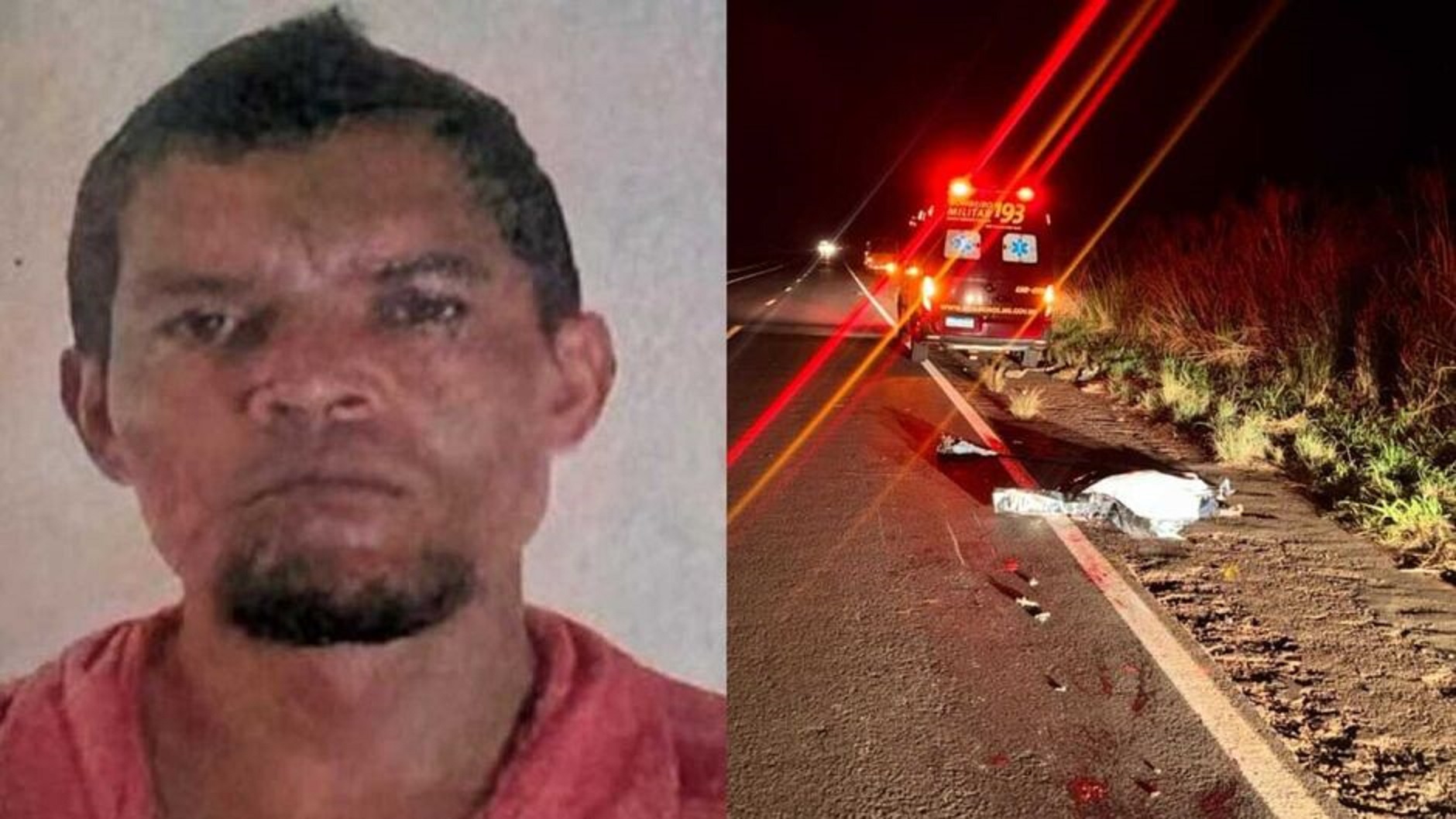 Tragédia na rodovia: Marcos Lima de Souza morre atropelado e motorista foge
