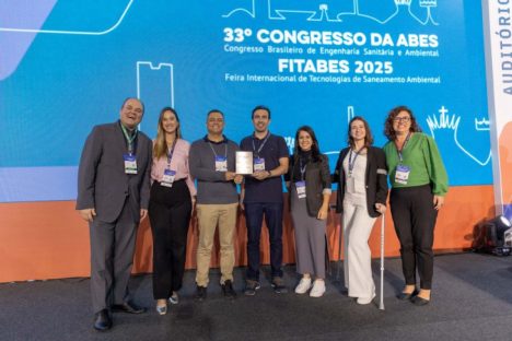 Empregados da Sanepar têm trabalhos premiados no Congresso da ABES Imagem referente a Empregados da Sanepar têm trabalhos premiados no Congresso da ABES