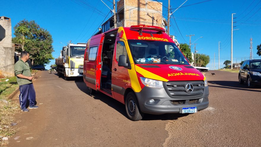 Colisão seguida de atropelamento: Caminhão esmaga membro de motociclista no Bairro Brasmadeira