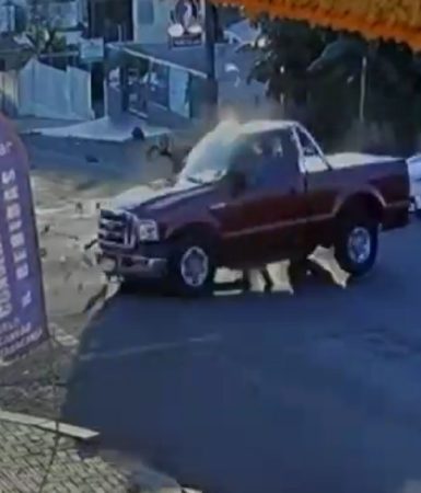 Imagem referente a Imagens fortes revelam como aconteceu acidente que terminou com morte de motociclista