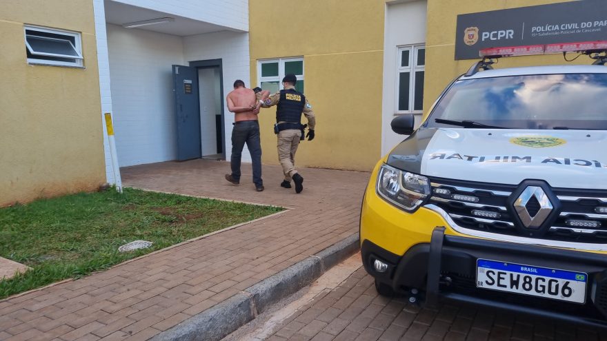Homem é detido após ameaçar mãe e filha com barra de ferro no Riviera