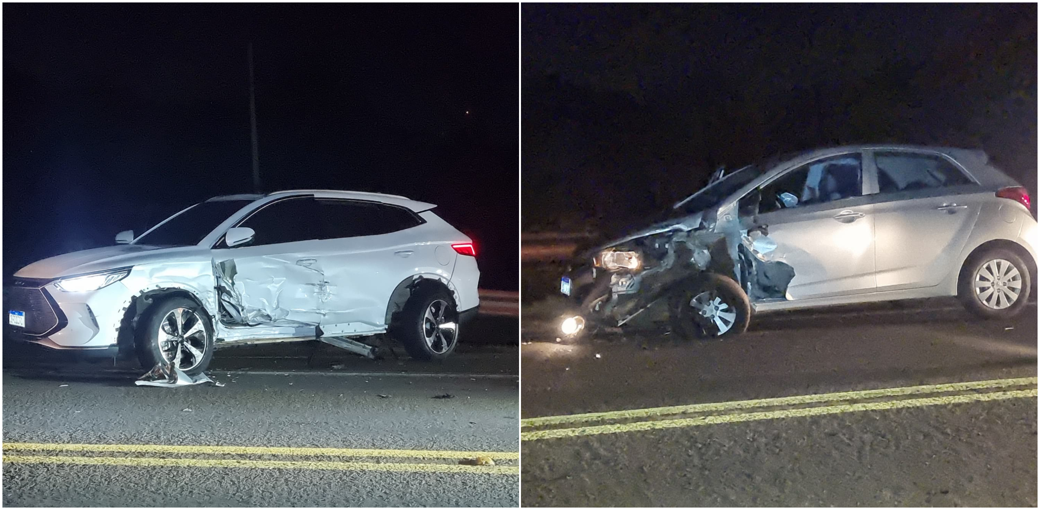 Cacetada! Veículos se envolvem em forte batida na BR-277 em Cascavel Cacetada! Veículos se envolvem em forte batida na BR-277 em Cascavel