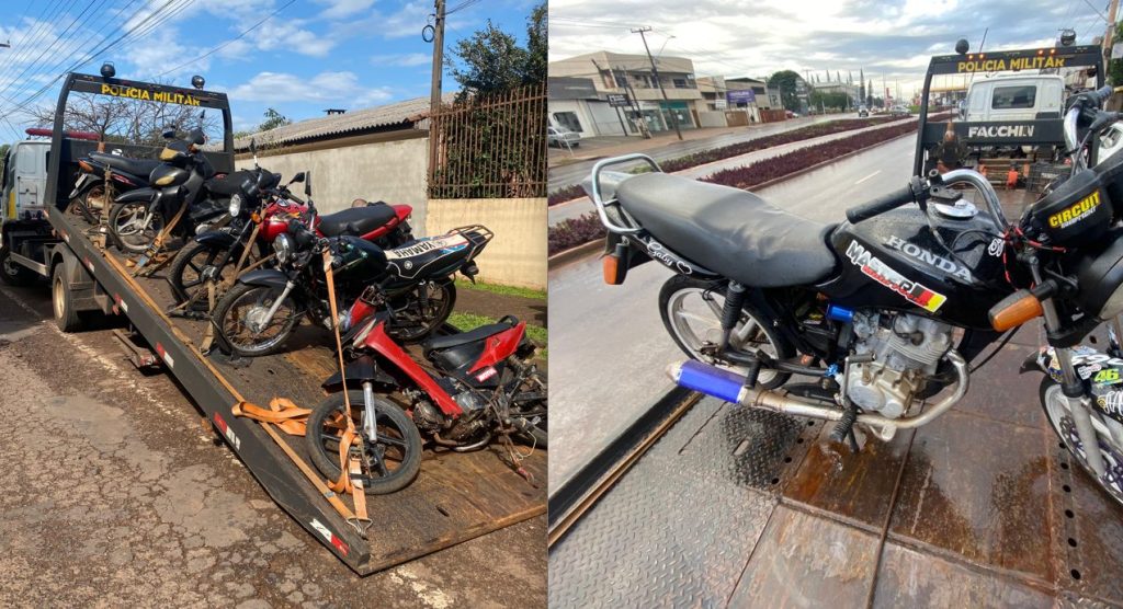 Seis motocicletas são apreendidas após fiscalizações de trânsito nas regiões Sul e Leste