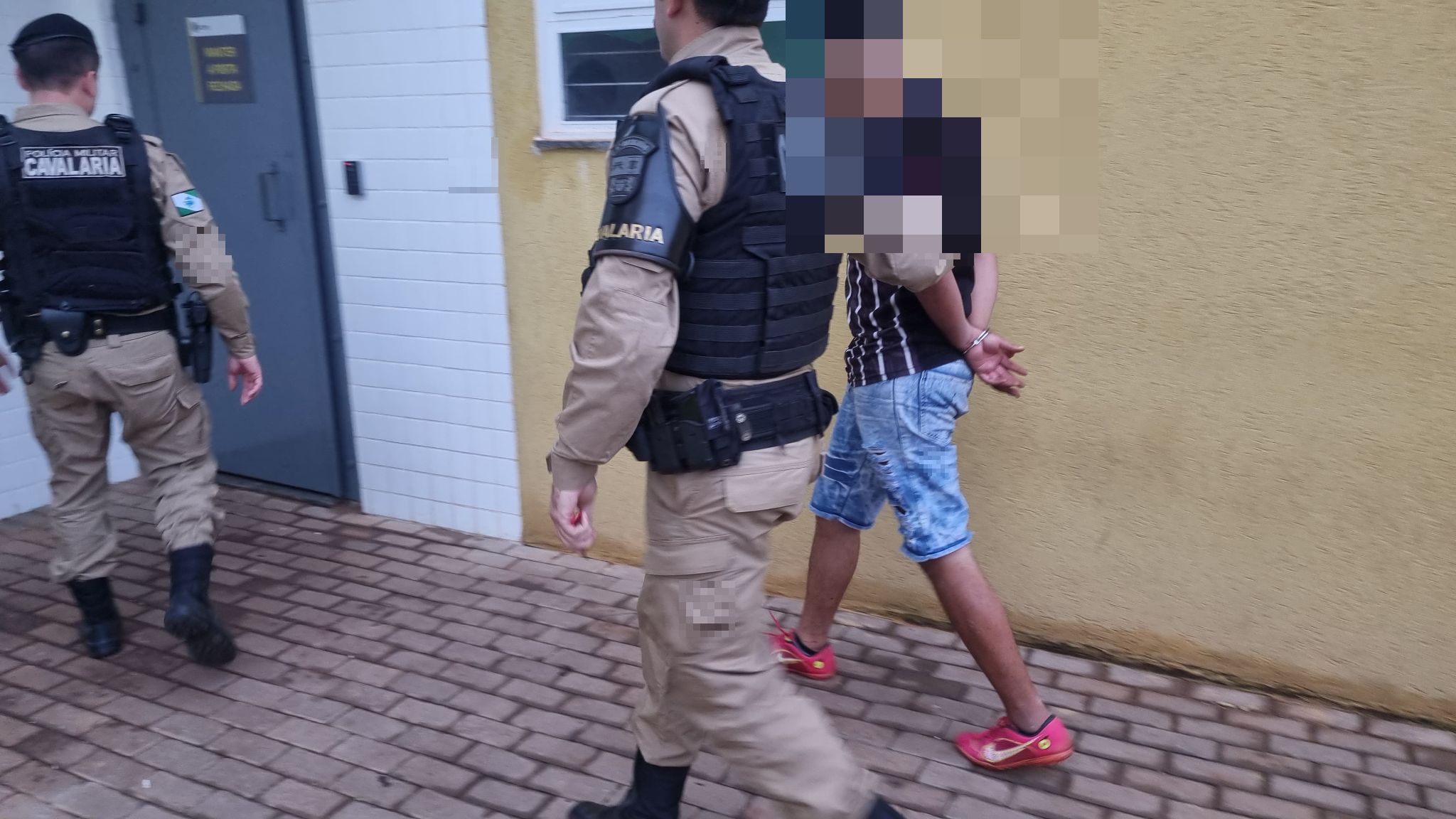 Helicóptero Falcão descobre foragido da Justiça empurrando moto em rodovia
