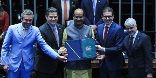 Parlamentos do Brics criticam ações protecionistas no comércio mundial Imagem referente a Parlamentos do Brics criticam ações protecionistas no comércio mundial