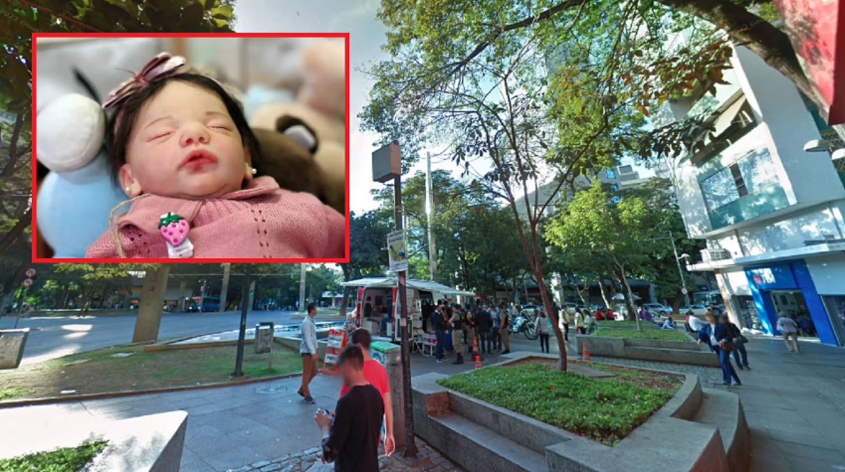 Confusão na fila do lanche: homem agride bebê após confundi-la com boneca