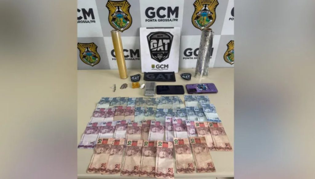 Guarda Municipal desmantela ponto de tráfico de drogas em Ponta Grossa
