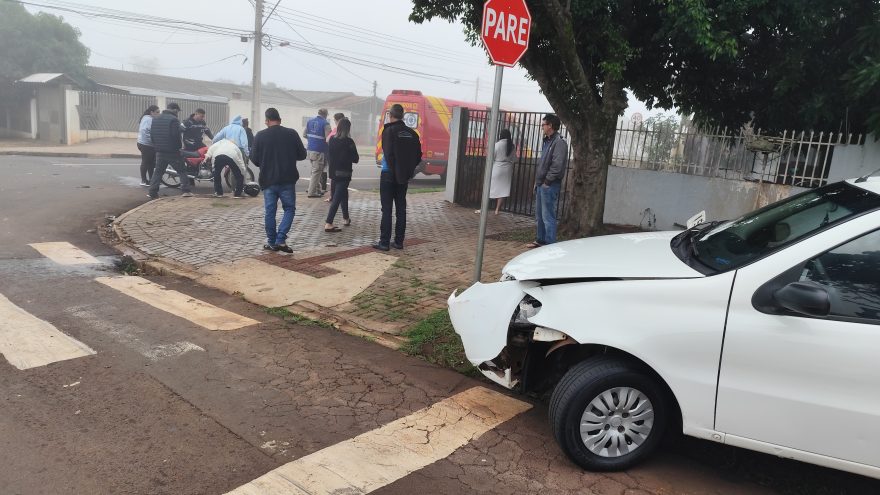 Motociclista fica ferido ao se envolver em acidente no Periolo