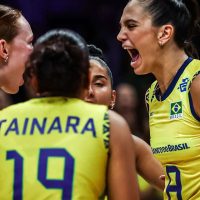 Imagem referente a Brasil sofre, mas derrota Alemanha na Liga das Nações de vôlei