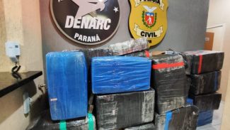 PCPR apreende 1,1 tonelada de maconha transportada em carreta em Foz do Iguaçu