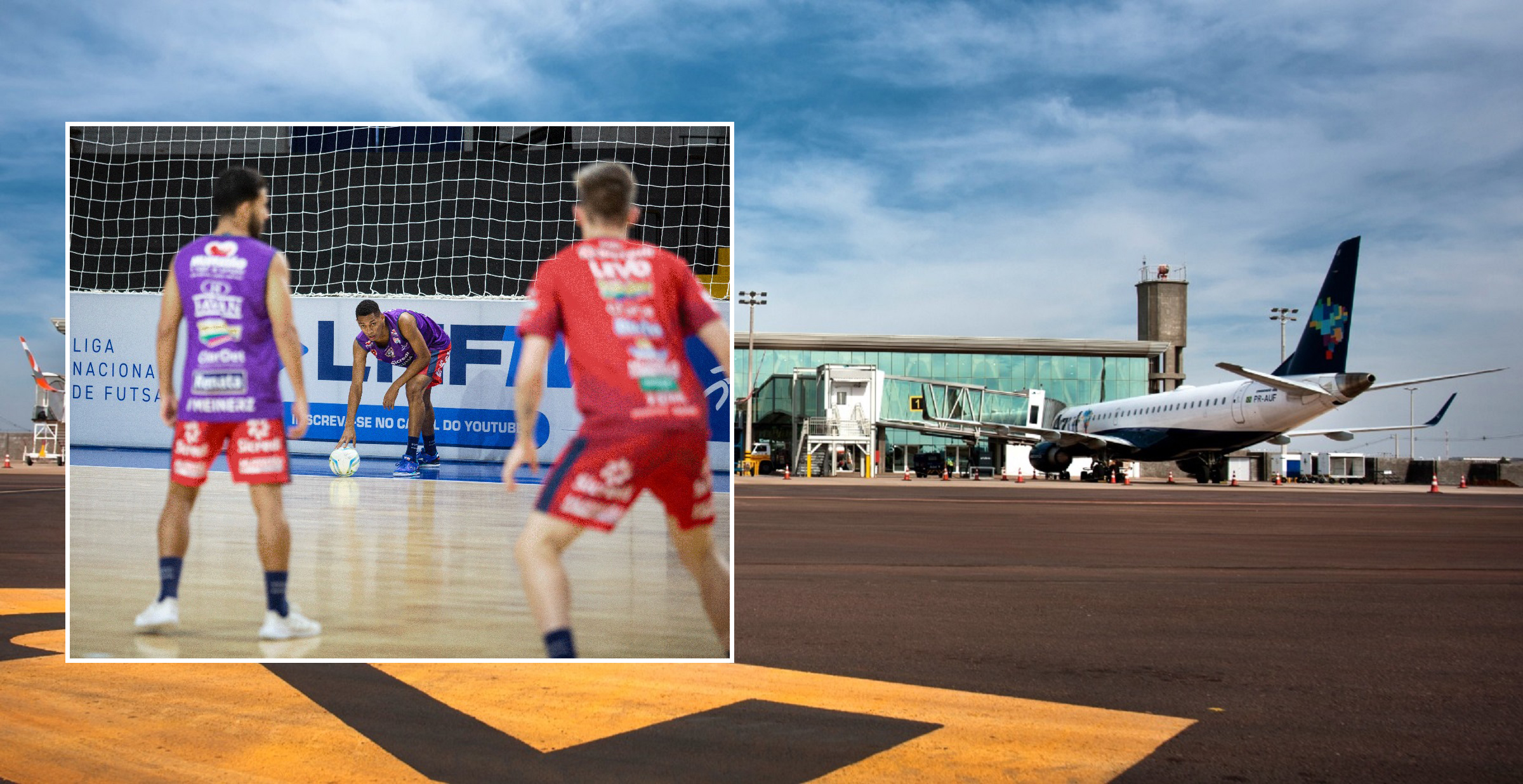 Cascavel Futsal não viaja após cancelamento de voo e partida contra o Jaraguá está suspensa