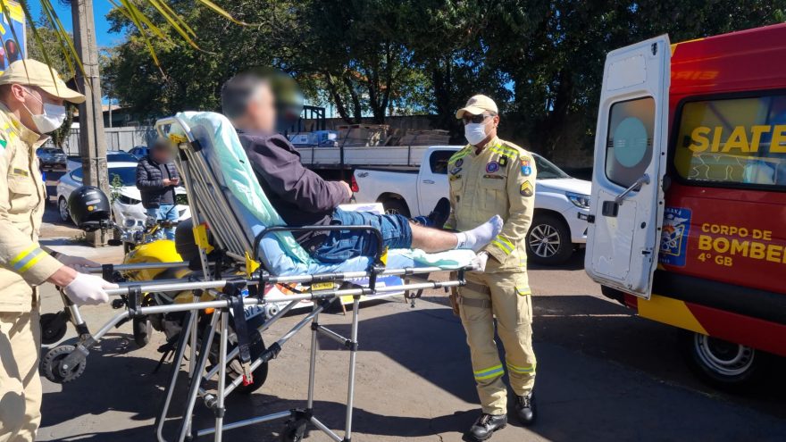 Acidente deixa homem ferido no São Cristóvão
