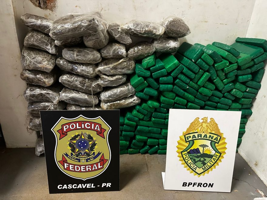 Mulher é presa em flagrante com BMW carregada de maconha na BR-277, em Cascavel