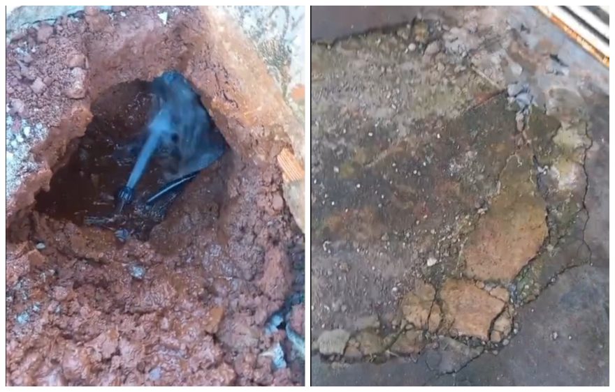 Vazamento de água no Brasília deixa moradores sem água e à espera de reparos
