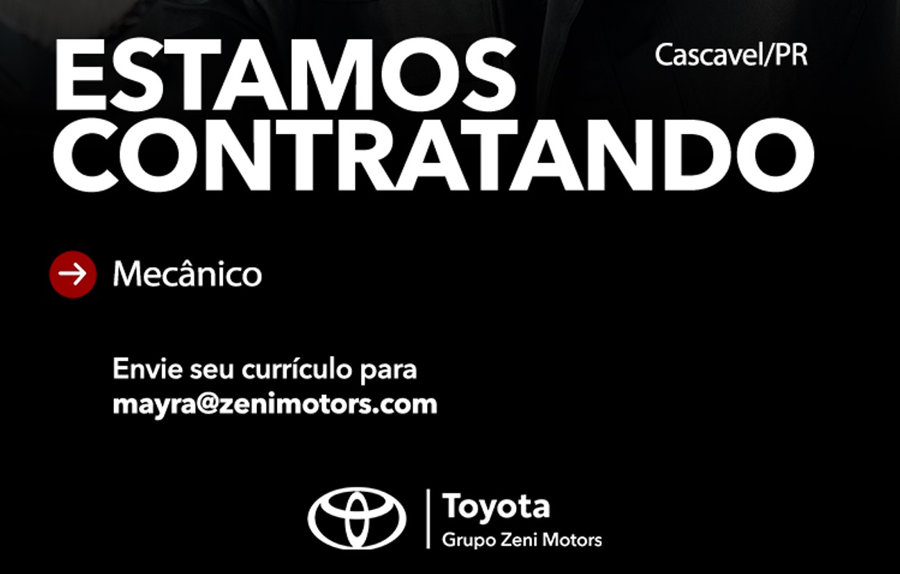 Zeni Motors abre vaga para Mecânico em Cascavel Zeni Motors abre vaga para Mecânico em Cascavel