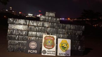 Ação entre PMPR, PCPR e PF apreende meia tonelada de maconha em Foz do Iguaçu
