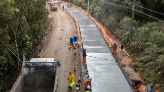 Obra da nova ligação entre Mandirituba e São José dos Pinhais entra na concretagem