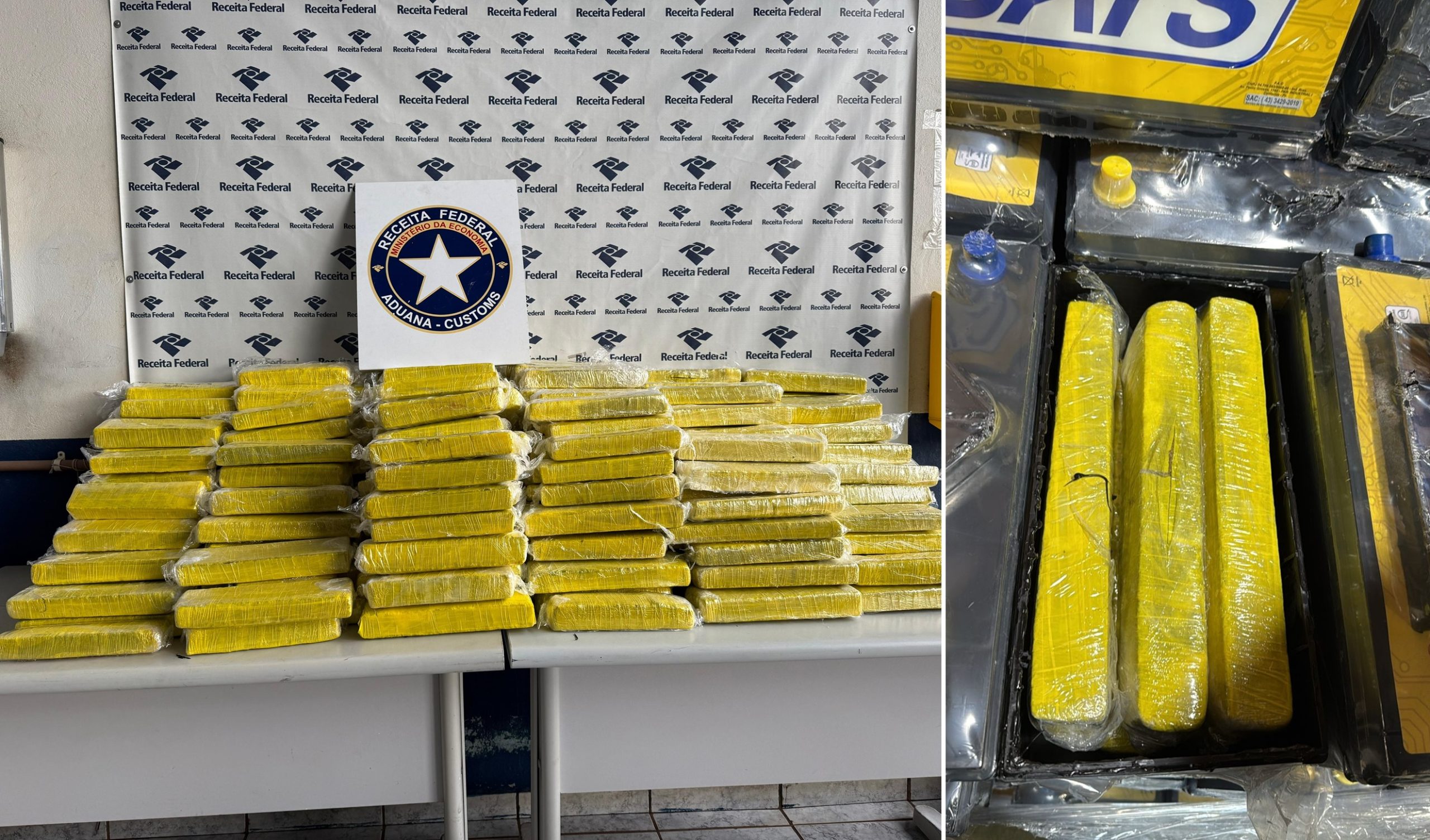 Conforme Receita Federal, carga de maconha apreendida em transportadora de Cascavel está avaliada em R$ 700 mil