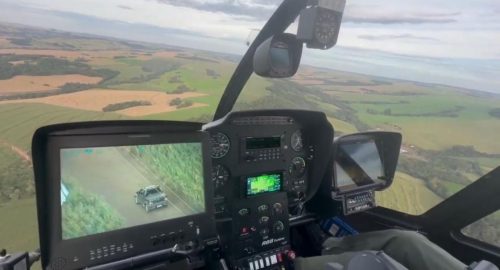 Com apoio de helicóptero, Polícia Militar apreende 700 quilos de maconha no Oeste Imagem referente a Com apoio de helicóptero, Polícia Militar apreende 700 quilos de maconha no Oeste