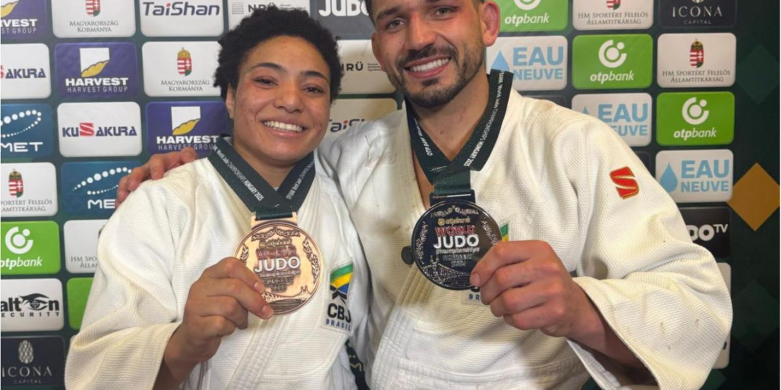 Brasil fatura prata e bronze no 3º dia do Mundial de Judô na Hungria