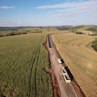 Imagem referente a Nova estrada pavimentada entre Ramilândia e Santa Helena chega a 59,6% de execução