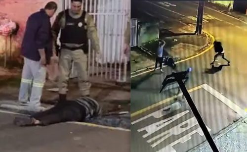 Imagens fortes! Ataque brutal com pedras deixa homem em estado grave