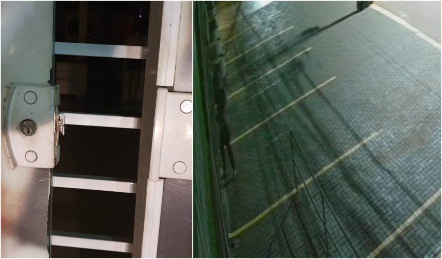Flagrante na JK: câmera capta ação frustrada de bandido surpreendido por grades
