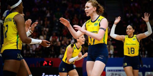 Vôlei: seleção feminina bate Bélgica na 2ª semana da Liga das Nações Imagem referente a Vôlei: seleção feminina bate Bélgica na 2ª semana da Liga das Nações