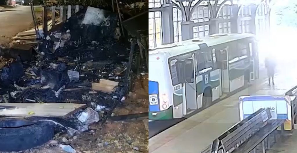 Homem que ateou fogo em abrigo no Santa Cruz seria o mesmo que furtou ônibus no terminal sudoeste