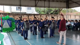 Fanfarra de colégio de Telêmaco Borba impulsiona frequência escolar e disciplina dos alunos
