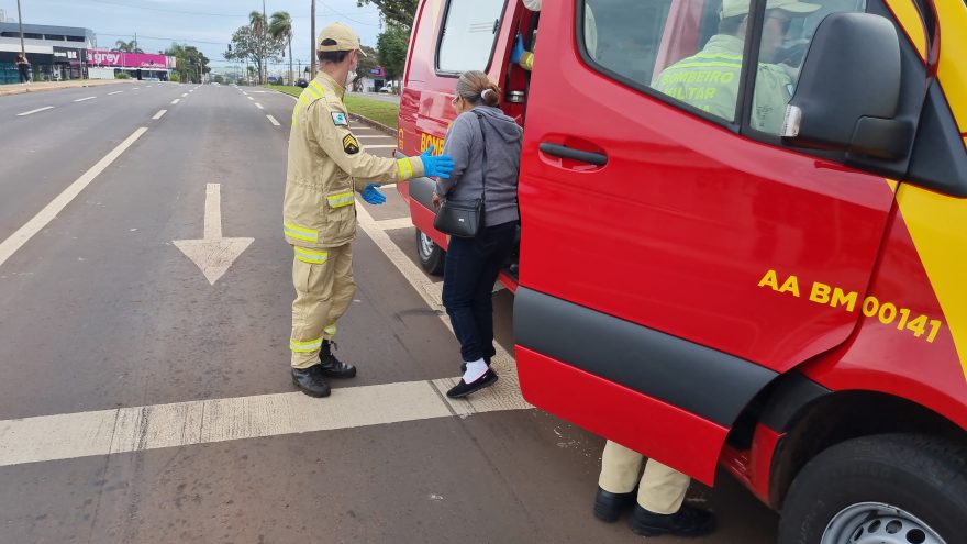 Siate atende vítima de atropelamento na Avenida Brasil, em Cascavel