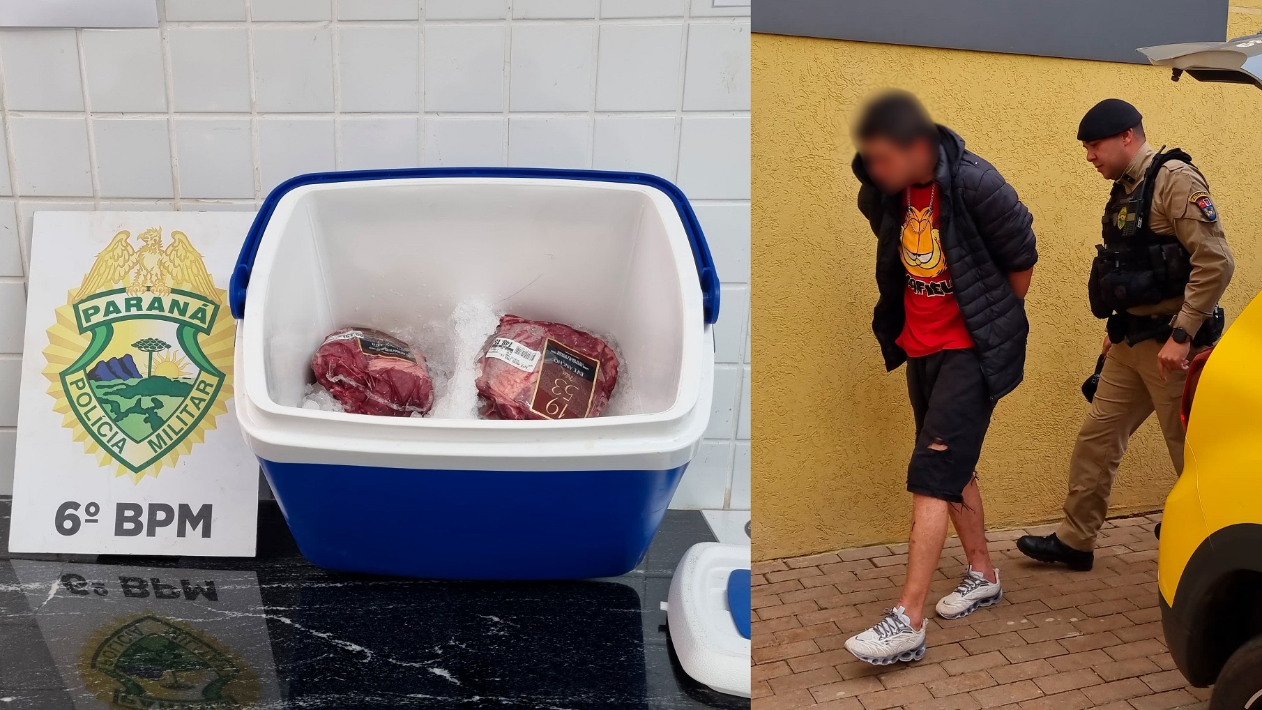 Ladrão enjoado é preso após furtar Bife Ancho em Cascavel; Carne foi avaliada em R$ 300