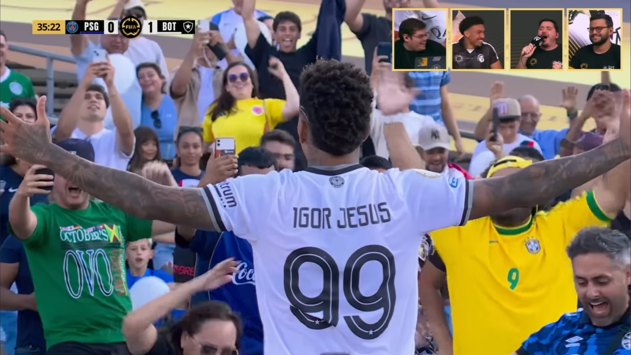 Botafogo se entrega, vence o PSG no Mundial e coloca futebol sul-americano acima do europeu